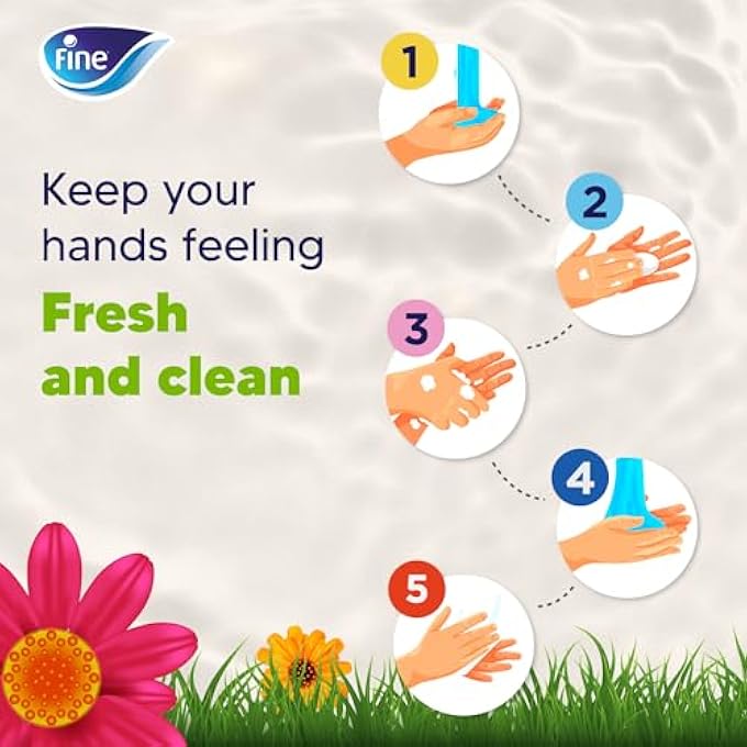 Fine LIQUID HAND WASH, 450ML BOTTLE MORNING BREEZE SCENT - Image 5